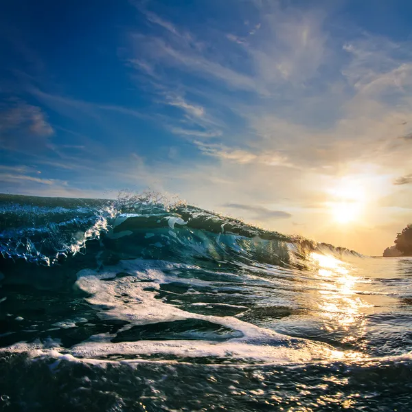 Pôr do sol no mar — Fotografia de Stock