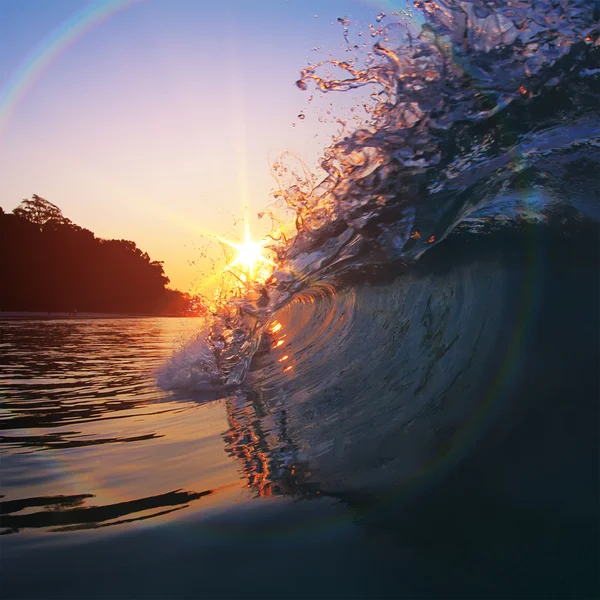 Pôr do sol no mar — Fotografia de Stock