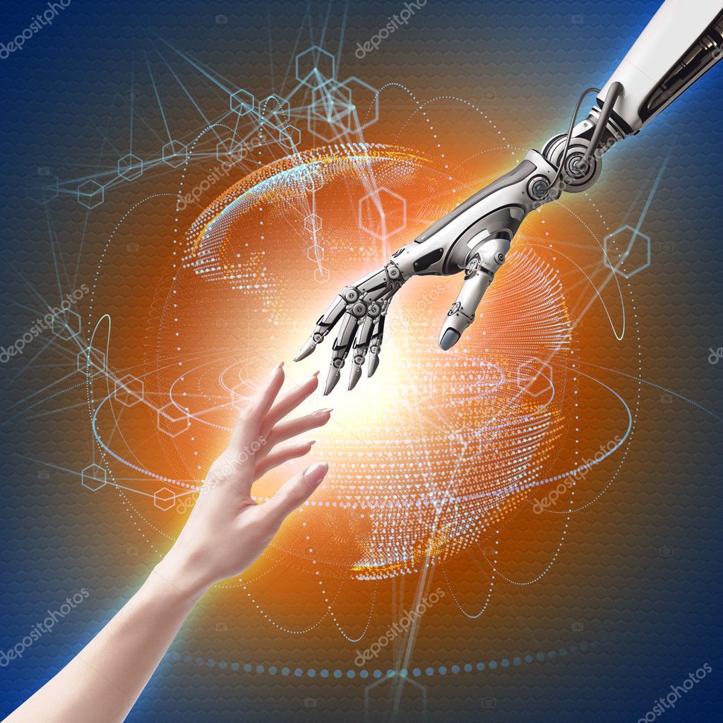 Connexion entre les personnes et la technologie image libre de droit