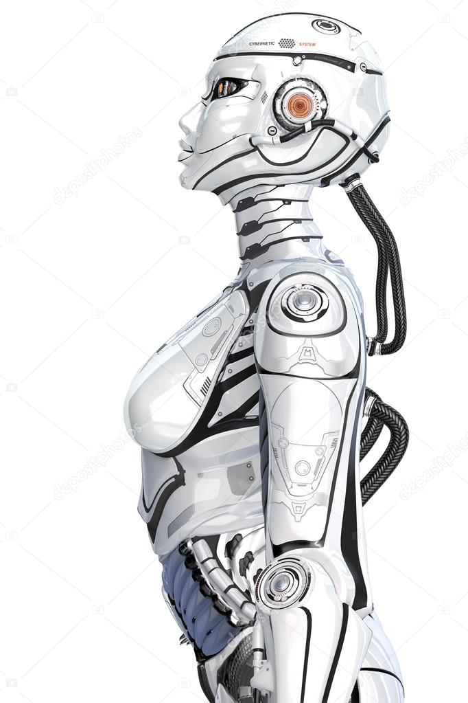 Female high detailed robot