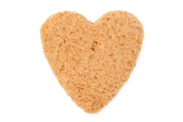 Heart shaped bread — Stock Photo, Image