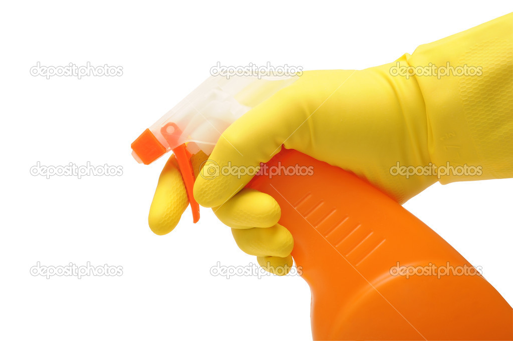 Domestic cleaning spray