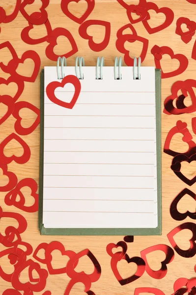 Valentines note pad — Stock Photo, Image