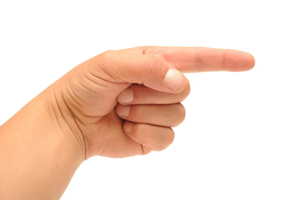 Finger pointing — Stock Photo, Image