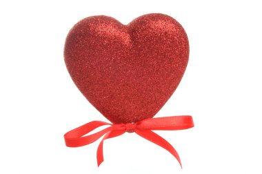 ışıltılı kırmızı kalp