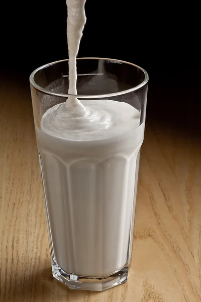 Milk shake in glass — Stock Photo, Image