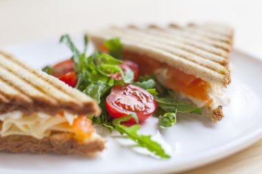 domates ile lezzetli bir sandiwch