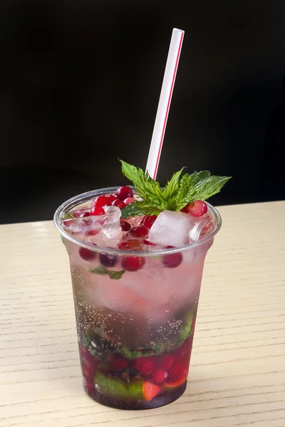 莫吉托 cranberrycocktail — 图库照片