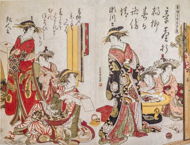 kutlamalar bir Japon asil mahkeme