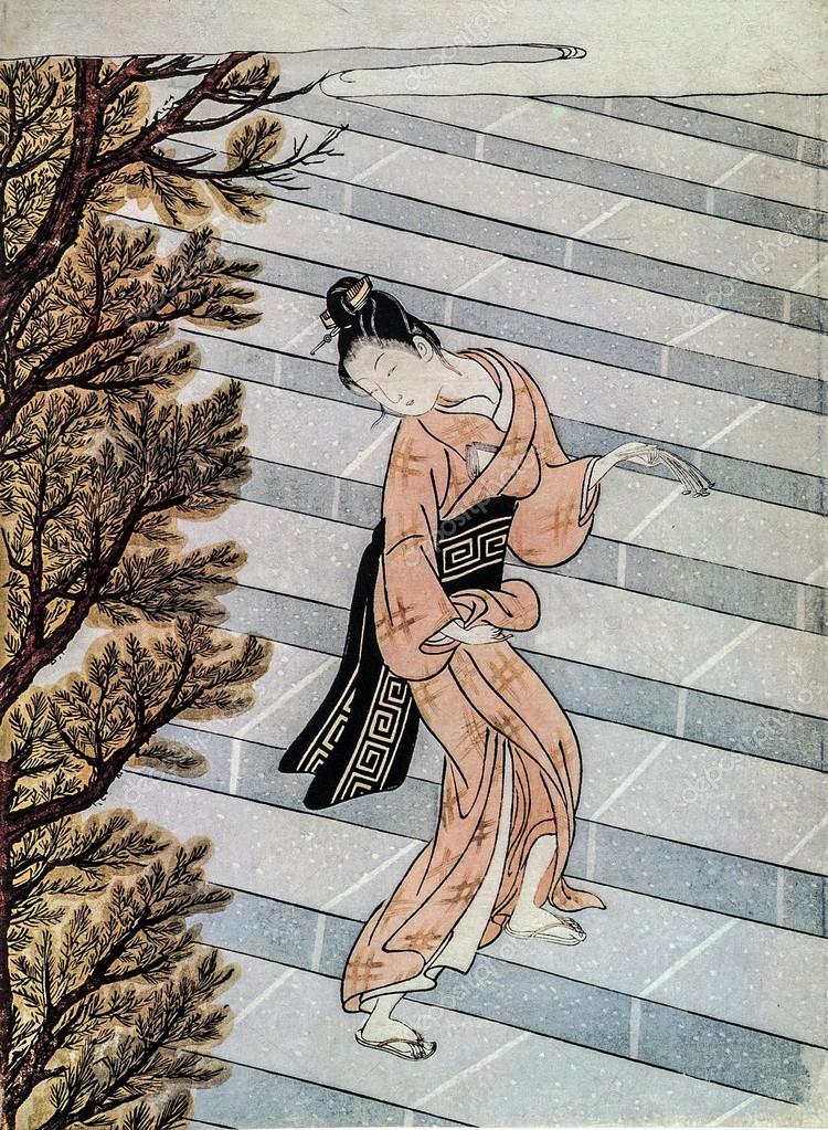 Suzuki Harunobu Geisha Traditional Japanese Engraving Stock Photo Image By C Kishko Suzuki Harunobu Geisha Traditional Japanese Engraving Stock Photo Image By C Kishko