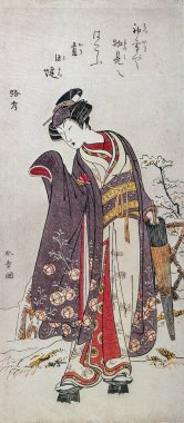 katsukawa shunsho. aktör kabuki segawa kikunojo