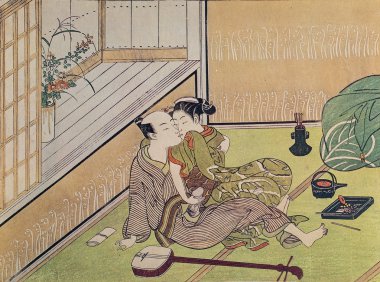 Suzuki harunobe. erotik oyma shunga