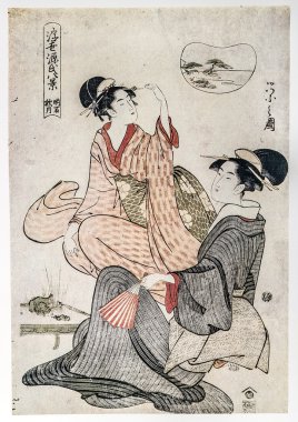 chobunsai eishi. iki geyşa