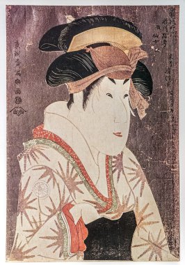 toshusai sharaku. aktör segawa kikunodje portresi.