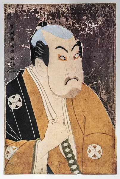 Toshusai Sharaku. Portrait of the actor Tanimura Toradjo. — Stock Photo, Image