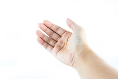 yalıtılmış zemin üzerine el - tutan el