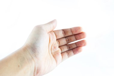 yalıtılmış zemin üzerine el - tutan el