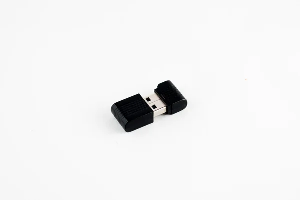 Usb flash minne isolerad på den vita bakgrunden — Stockfoto