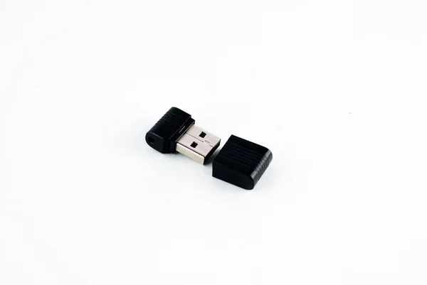 Memoria flash USB aislada en el fondo blanco —  Fotos de Stock