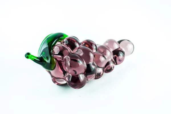 Gems arranged in the form of grapes on white background — Stock Photo, Image