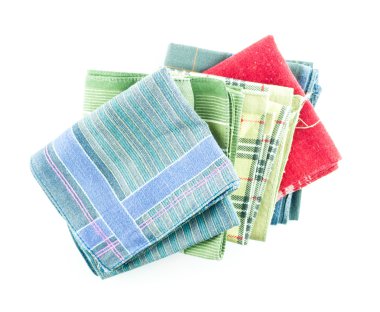 Beyaz arka plan üzerinde izole mendil