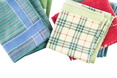 Beyaz arka plan üzerinde izole mendil