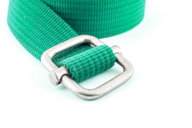 Beyaz arka plan üzerinde izole dokuma pamuklu kemer