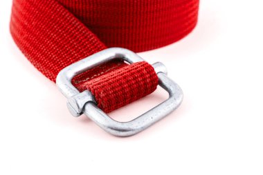 Beyaz arka plan üzerinde izole dokuma pamuklu kemer