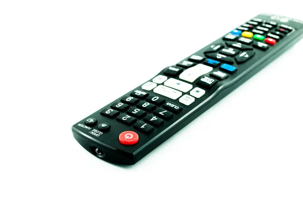 Telecomando TV isolato su bianco - Telecomando televisivo — Foto Stock