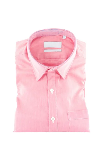 Nueva camisa - camisa de negocios con un patrón de línea - camisa formal - Camisa aislada sobre fondo blanco - camisa de hombre nueva — Foto de Stock