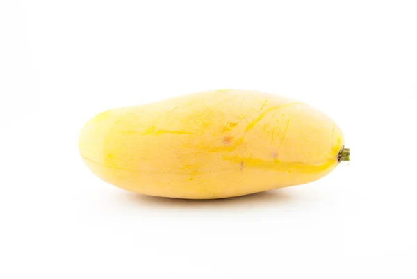 Sweet mango - mango isolated on a white background - yellow mango — Stock Photo, Image