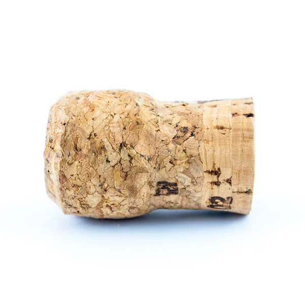 Wine cork isolated on white background - Cork for wine - cork-stopper of champagne — Stock Photo, Image