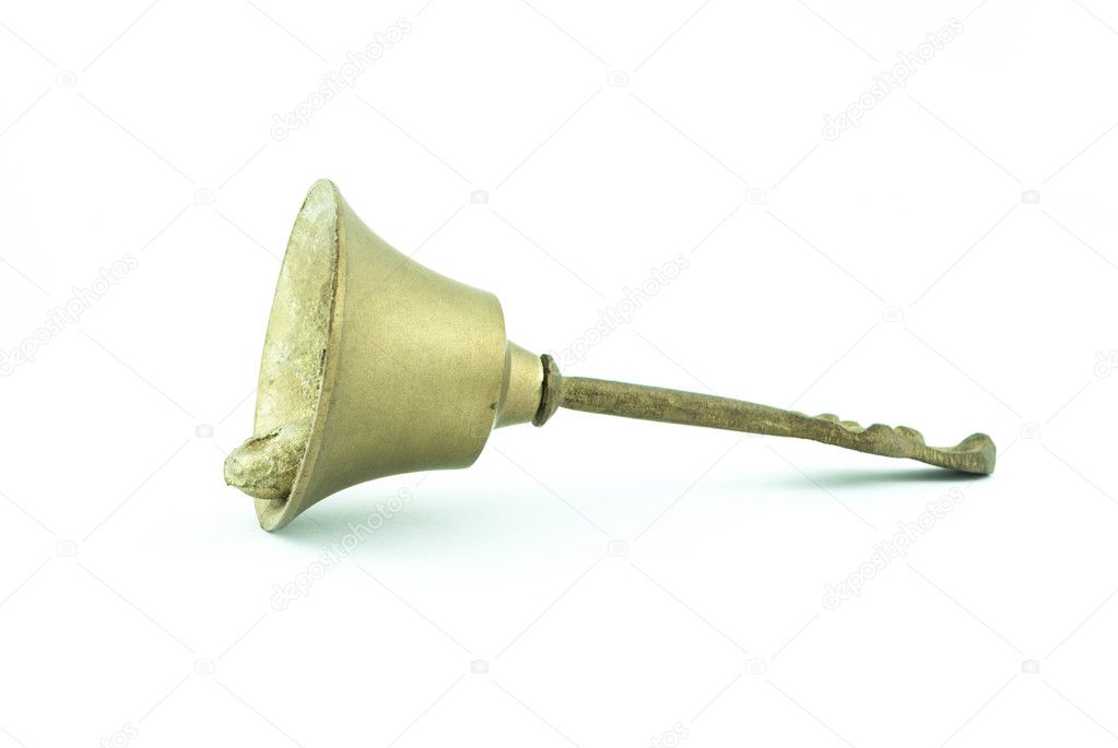 Handle bell isolated on white background