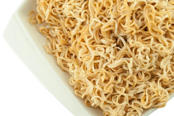 Close up instant noodles in bowl — Stock Photo, Image