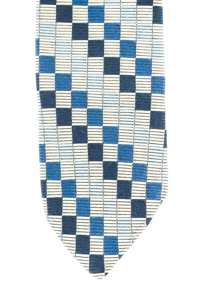 Beyaz arka plan üzerinde izole kare kravat paterni — Stok fotoğraf