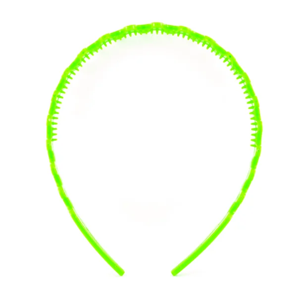 Beyaz arka plan üzerinde izole yeşil saç bandı — Stok fotoğraf