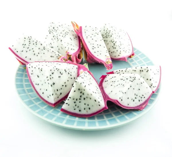 Dragon fruit close up on white background — Stock Photo, Image