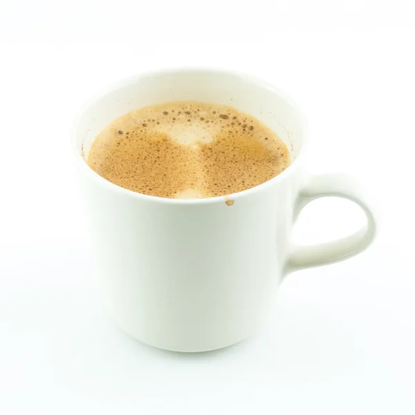 Una taza de café expreso sobre fondo blanco — Foto de Stock