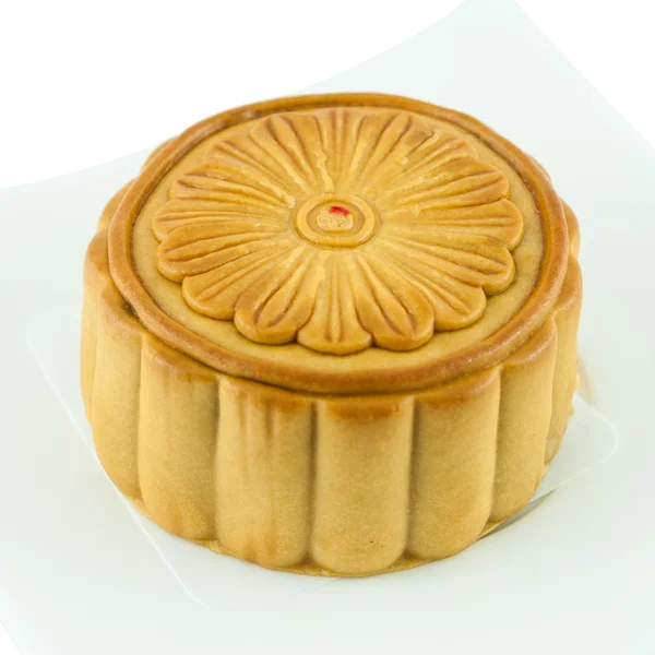 中秋佳节的中国月饼在盘子上 — 图库照片