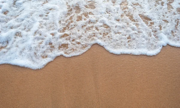 Sand beach and wave — Stock Photo, Image