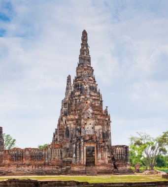 Antik chaiwattanaram ayuttaya, Tayland tapınak kalıntıları