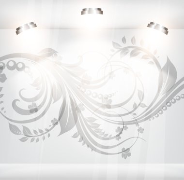 çiçek sorunsuz arka plan boş mağazası.