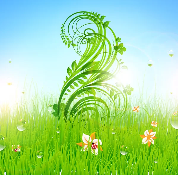 Spring background design — Stock Vector