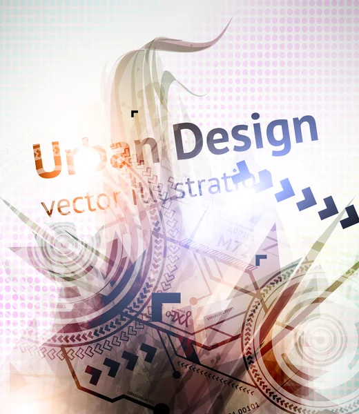 Résumé Techno Vector Background . — Image vectorielle