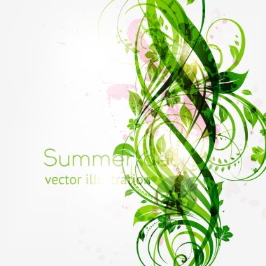 Metnin için yeri olan soyut çiçek arkaplanı