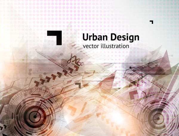 Résumé Techno Vector Background — Image vectorielle