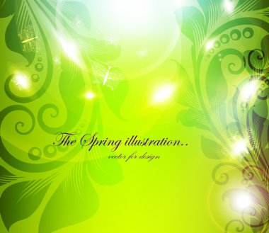 Güneş, parlayan kıvılcımlar ve yıldız ile sorunsuz duvar kağıdı arka plan