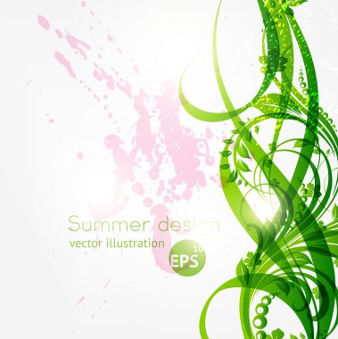 çiçek arka plan, metin için yer ile. vektör