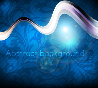 lüks parlak bahar ya da yaz tebrik kartı. vektör. ile sorunsuz süsleme