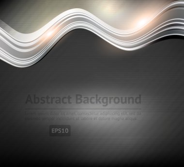 metal tebrik kartı. vektör